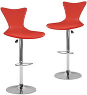 Bar stools 2 pcs red faux leather - Bar Stool
