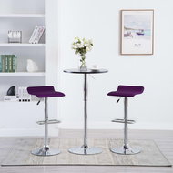 Bar stools 2 pcs purple faux leather - Bar Stool