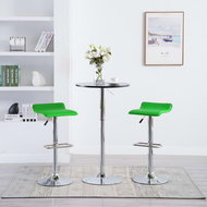 Bar stools 2 pcs green faux leather - Bar Stool