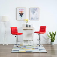 Bar stools 2 pcs red faux leather - Bar Stool