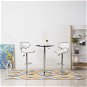 Bar stools 2 pcs white artificial leather - Bar Stool