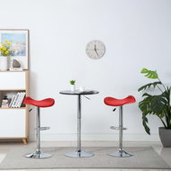 Bar stools 2 pcs red faux leather - Bar Stool