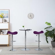 Bar stools 2 pcs purple faux leather - Bar Stool