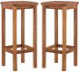 Bar stools 2 pcs solid acacia wood - Bar Stool
