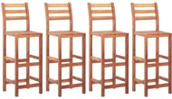 Bar stools 4 pcs solid acacia wood - Bar Stool