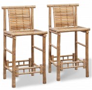 Bar stools 2 pcs bamboo - Bar Stool