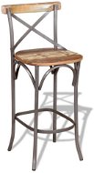 Solid recycled wood bar stool - Bar Stool