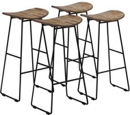Bar Stools 4 pcs Recycled Teak - Bar Stool