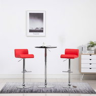 Bar stools 2 pcs red faux leather - Bar Stool