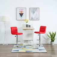 Bar stools 2 pcs red faux leather - Bar Stool