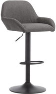 Bar stool with armrests dark gray textile - Bar Stool