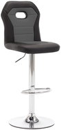 Gray faux leather bar stool - Bar Stool