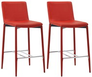 Bar stools 2 pcs red faux leather - Bar Stool