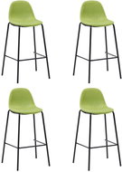 Bar stools 4 pcs green textile - Bar Stool