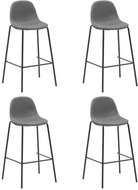 Bar stools 4 pcs taupe textile - Bar Stool