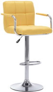 Bar chair yellow textile - Bar Stool