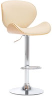 Cream faux leather bar stool - Bar Stool