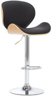 Black faux leather bar stool - Bar Stool