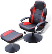 SHUMEE relaxační křeslo se stoličkou, samet, světle zelené, 327691 - Křeslo