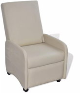 SHUMEE relaxační křeslo se stoličkou, samet, tmavě šedé, 327667 - Křeslo