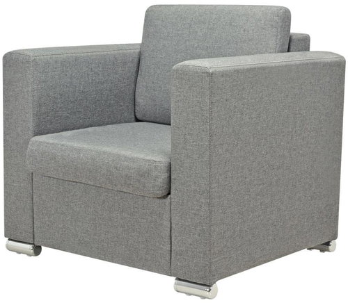 Armchair light gray textile - Armchair - Main image