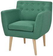 Green textile armchair - Armchair