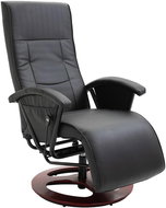 SHUMEE relaxační křeslo se stoličkou, textil, patchwork, 328188 - Křeslo