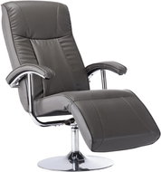 TV chair gray faux leather - Armchair