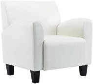 White faux leather armchair - Armchair