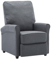 Pointing TV chair dark gray textile - Armchair