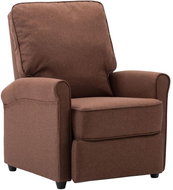 Pointing TV armchair brown textile - Armchair