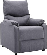 Pointing TV Armchair Light Grey Textile - Armchair