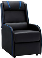 Black-blue faux leather reclining chair - Armchair