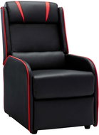 Positioning chair black-red faux leather - Armchair