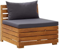 Dílčí středová pohovka s poduškami 1 ks masivní akáciové dřevo 46690 - Zahradní pohovka