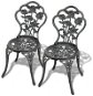 Záhradná stolička SHUMEE Stolička záhradná, liaty hliník – 2 ks v balení, zelená 43175 - Zahradní židle