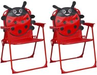Dětské zahradní židle 2 ks červené textil 48101 - Zahradní židle