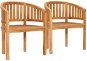 Zahradní židle SHUMEE Židle zahradní BANANA, teak - 2ks v balení 48019 - Zahradní židle