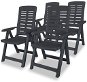 Adjustable Garden Chairs 4 pcs Plastic Anthracite 275071 - Garden Chair
