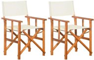 Director&#39; s chairs 2 pcs solid acacia wood 45946 - Garden Chair