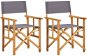 Záhradná stolička Režisérske stoličky 2 ks masívne akáciové drevo 45947 - Zahradní židle
