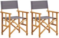 Režisérske stoličky 2 ks masívne akáciové drevo 45947 - Záhradná stolička