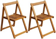 Folding garden chairs 2 pcs solid acacia 42660 - Garden Chair