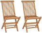 Zahradní židle Skládací zahradní židle 2 ks masivní teak 41993 - Zahradní židle