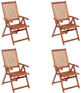 Folding garden chairs 4 pcs solid acacia wood 3065515 - Garden Chair