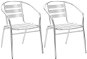 Stackable garden chairs 2 pcs aluminum 48709 - Garden Chair