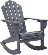 Garden Rocking Chair Wooden Grey 45704 - Garden Chair