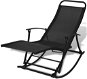 Garden Chair Garden rocking chair steel and textile black 42158 - Zahradní křeslo