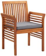 Garden Dining Chair with Cushion Solid Acacia Wood 45969 - Garden Chair