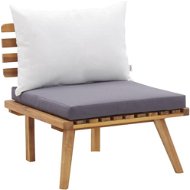 Garden Armchair with Cushions Solid Acacia Wood 46671 - Garden Chair